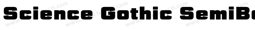 Science Gothic SemiBold SmCnd字体转换